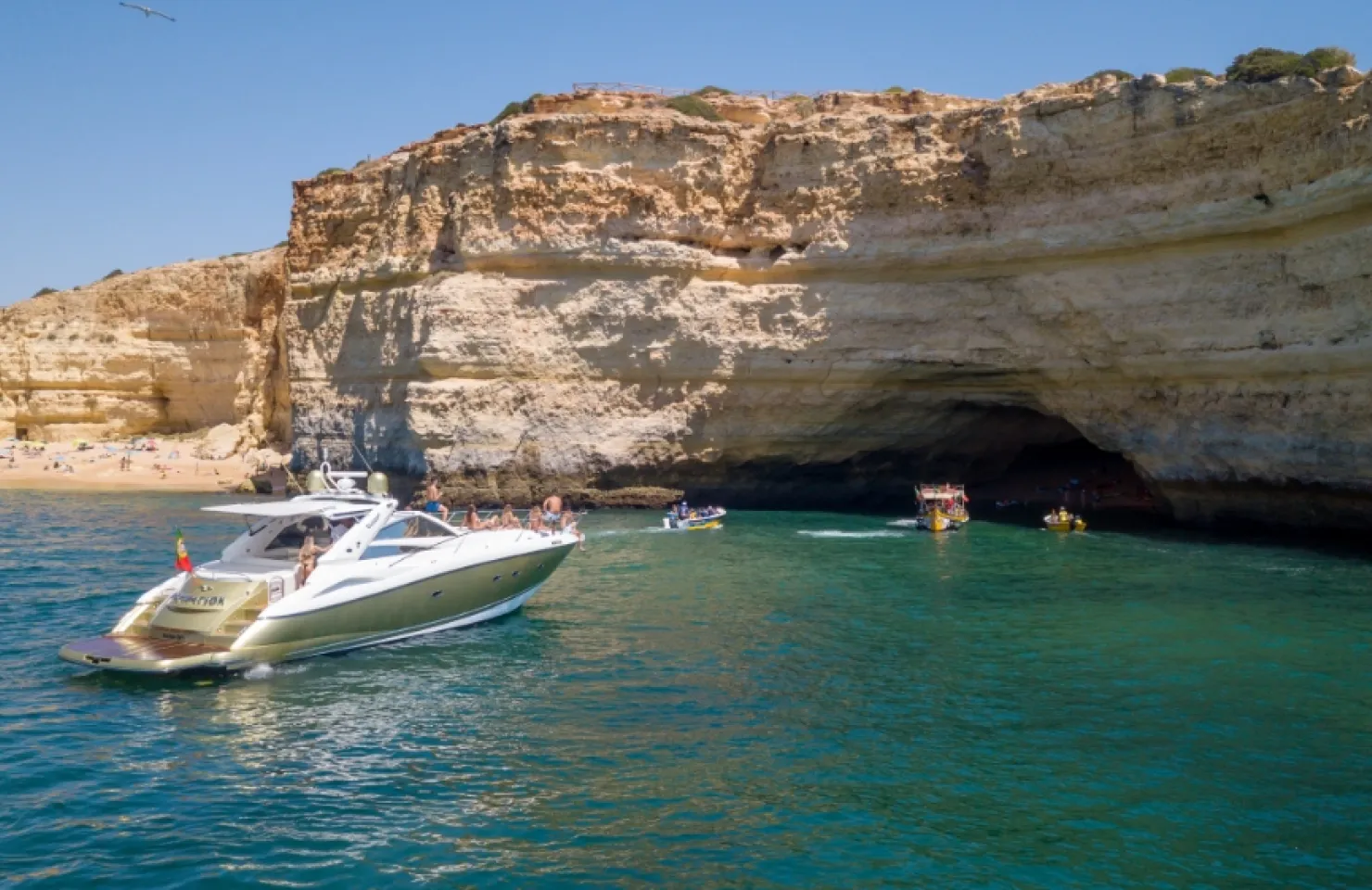Morning Cruise to Caves - Vilamoura Luxury Yacht