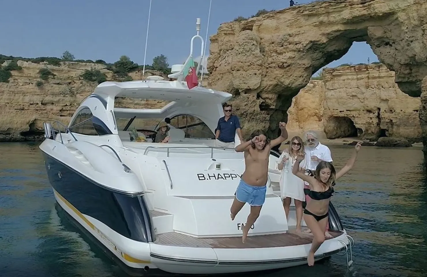 B.Happy Sunseeker 50 day charter yacht - Charter Boats Algarve 