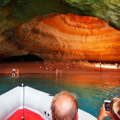 Benagil cave from Lagos