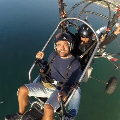 Paratrike flight in Armação de Pêra