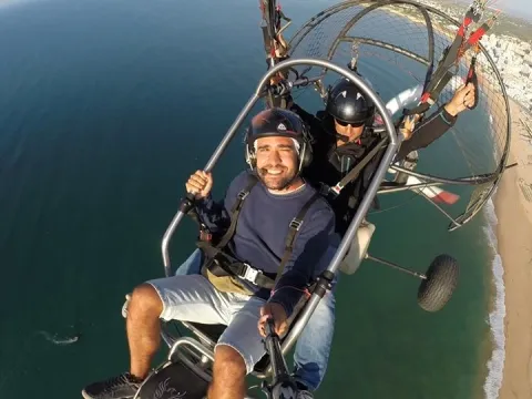 Paratrike flight in Armação de Pêra