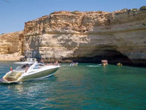 Morning Cruise to Caves - Vilamoura Largest Yacht  for Charter