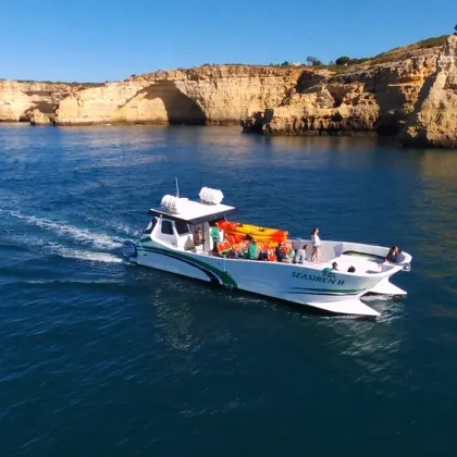 Catamaran Benagil and Kayak Tour from Portimão